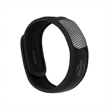 PARA'KITO Mosquito Repellent Bracelets, Bug Repellent Bracelets, Natural Essential, Spray Alternatives for Beach, Camping, Hiking (Black) | Bug Repellent, Natural Essential, Spray Alternatives, Beach, Camping, Hiking