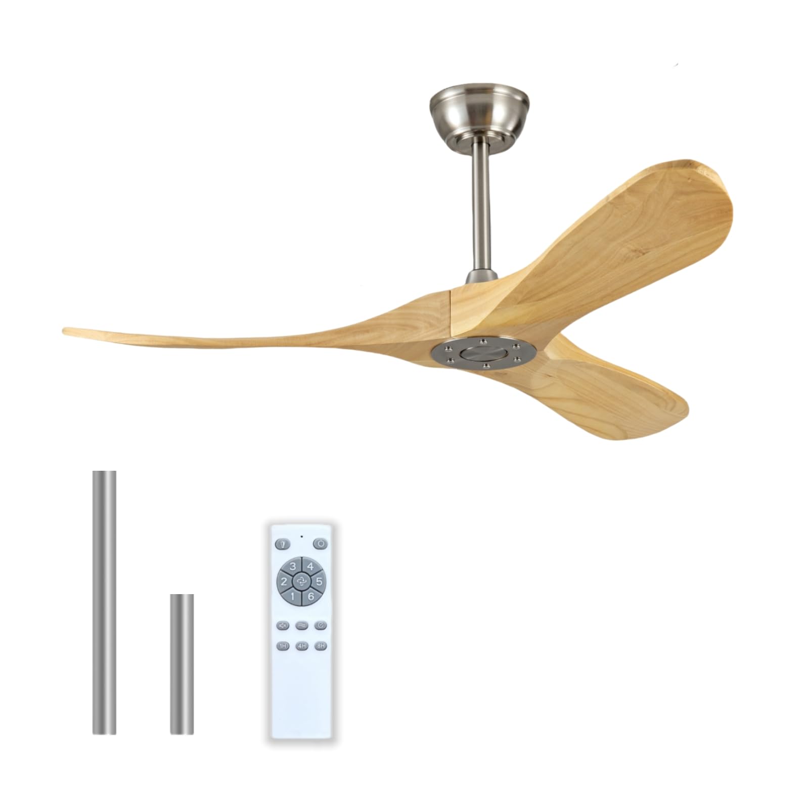 42 Inch Modern Ceiling Fan Without Lights Kekopa