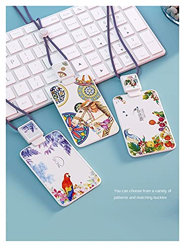 YUMYANJIN Kaarthouder Ontwerpers Trends ID Kaarthouder Vintage Chinese Campus Lanyard Naam Card Pass Case Luxe Vrouwen… - Image 7