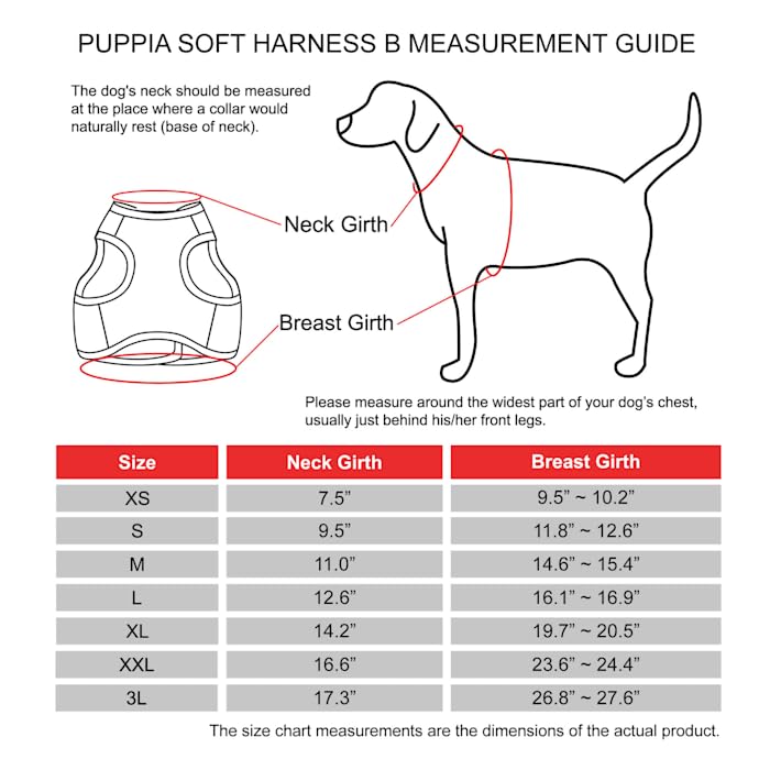PUPPIA International PUAH305PI3L Soft Vest Harness, 3X-Large, Pink, XXXL - Image 4