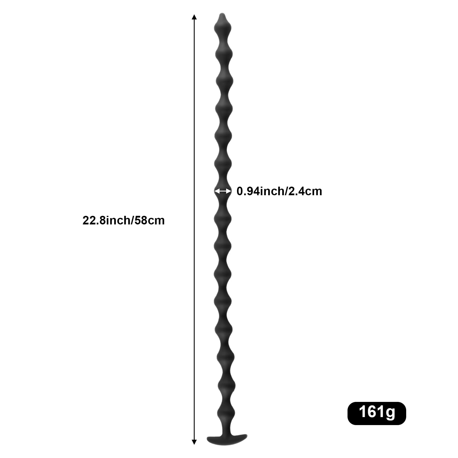 Bolas Anales Superlargas de 58 cm con 15 Bolas, Butt Plug de Silicona Cadena Anal Plug Anal Flexible, Dilatador Ano Vaginal Masaje Prostático Juguetes Sexuales para Hombres Mujeres Parejas