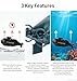 QwylukDee Remote Control Submarine Model for Pool and Fish Tank, Teen Boys Gift Ideas (Cyan)