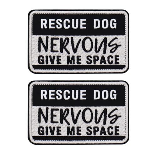 2 PCS Service Dog Patches Removable Tactical Hook Loop Embroidered in Training Patch Do Not Pet Working Dog Patch for Vest Harnesses Collars Leashes