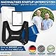 Sicherhalt® - Innovativer Rücken Geradehalter - Premium Haltungskorrektur inkl. Fitnessband und E-Book - Damen und Herren Rückengurt für eine gesunde und aufrechte Körperhaltung - Haltungstrainer (S)