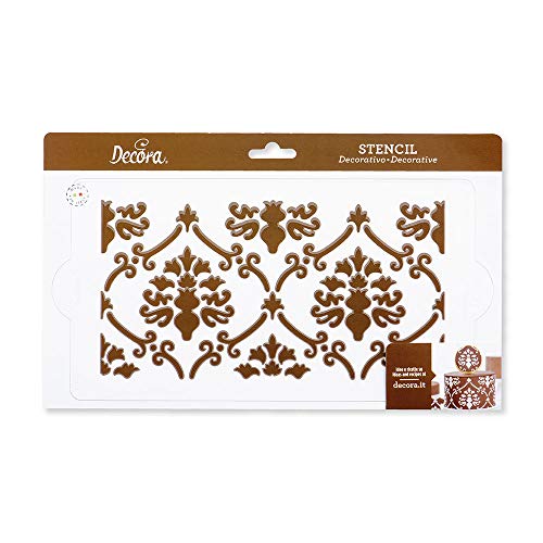 DECORA 9271003 Stencil Baroque 15x30cm, Transparent, 32.5 x 16 x 0.3 cm - Image 3