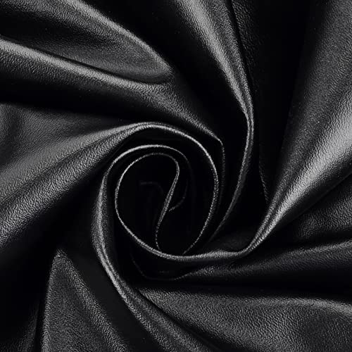 Premium Black PU Leather Fabric - 2 Yards of Versatile 58"x72" Faux Leather Material for Crafts, Upholstery, DIY Projects, and Fashion Accessories 5 Premium Black PU Leather Fabric - 2 Yards of Versatile 58"x72" Faux Leather Material for Crafts, Upholstery, DIY Projects, and Fashion Accessories - Image 4