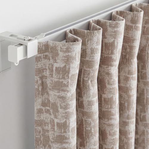Image of FRESH FROM LOOM 7ft | Non-Ring Curtains | S-Wave Pleat | Window Curtains for Slider Track | Non-Ring Curtains | S-Wave Pleat | Blackout Parda for Door | Parde (Mouse | 7 Feet, 1pc Only)