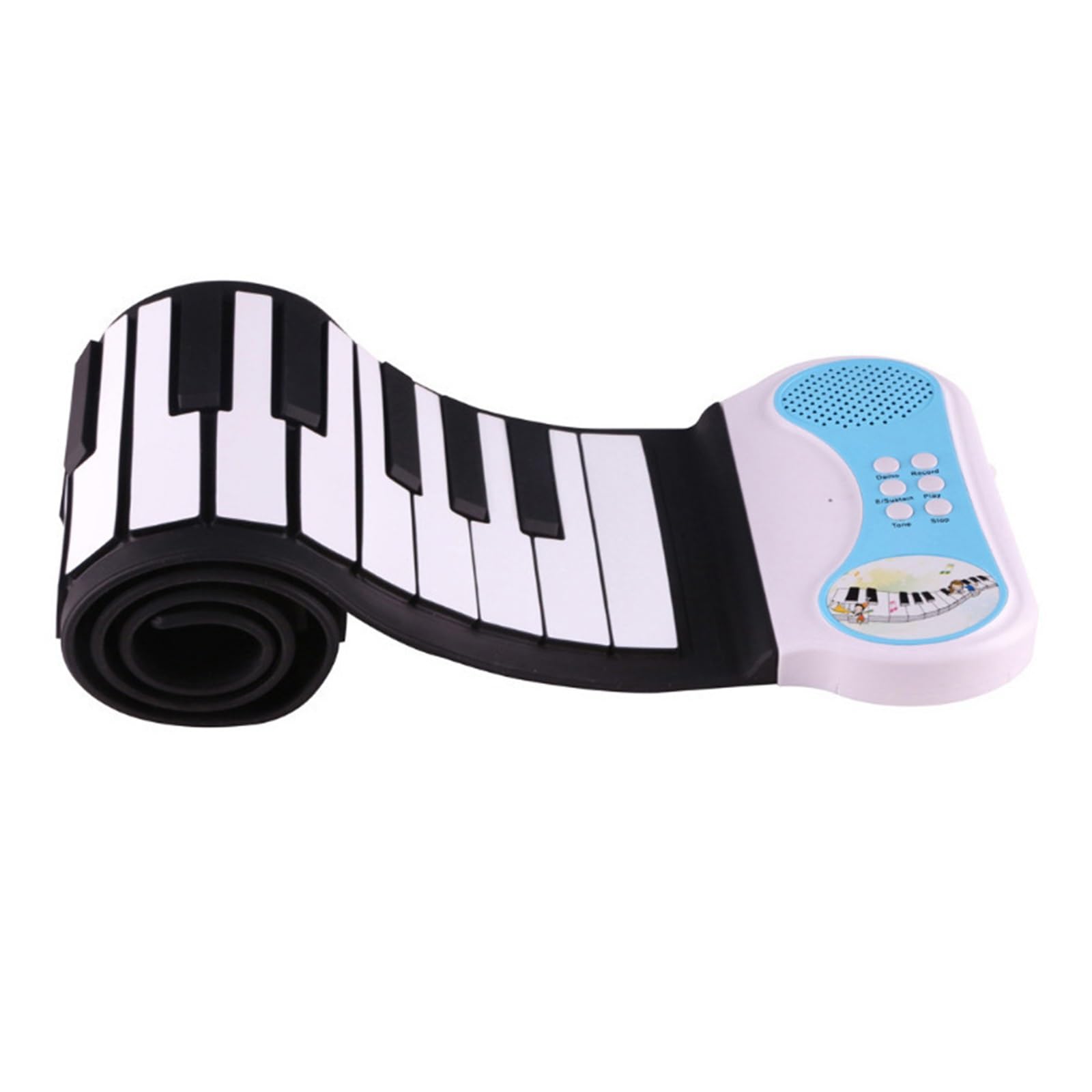 tastiera elettronica Tastiera Elettronica Pieghevole In Silicone Addensato Per Pianoforte A 49 Tasti Arrotolata A Mano Per Principianti