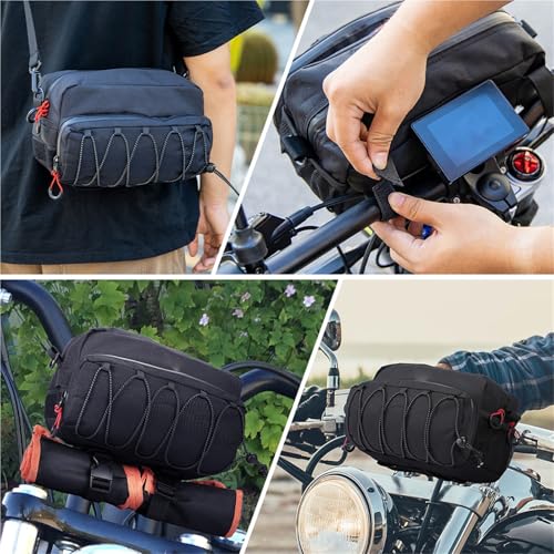 Sacoche guidon moto pour ranger vos outils sur Scout Dark Horse