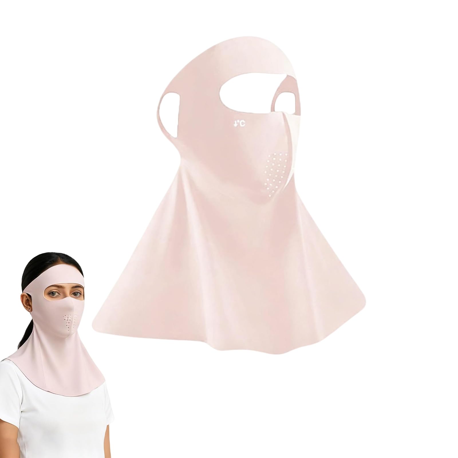 Full Face Mask for Sun Protection, 3D Face Cover for Women, UPF 50+ Summer Face Mask for Women, Windproof, Breathable, Ideal for Outdoor, Sports, and Daily Use-image-32