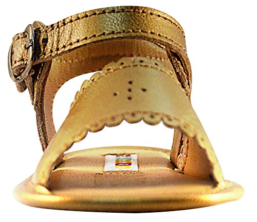 Baby Girls Gold Sandal Leather Shoes Milette4