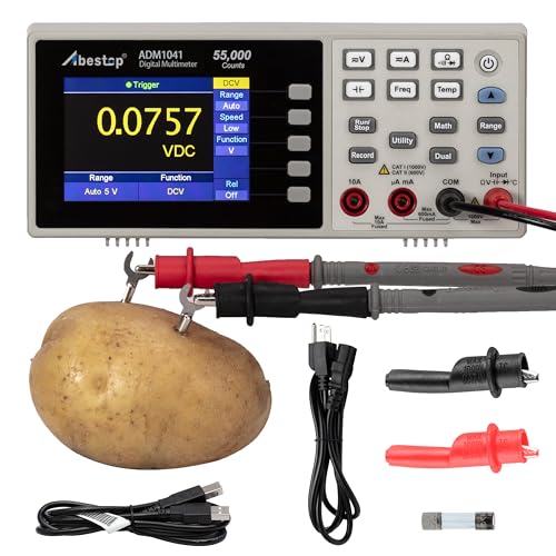 Image of ADM1041 Multimeter, Bench Multimeter Tester, 1000V DC Voltage Tester and 10A AC /DC Current, True RMS, Resistance, Frequency, Capacitance, Diode, Continuity for Multiple Testing