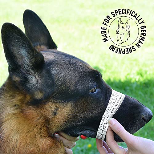 Bronzedog Wire Dog Muzzle German Shepherd For Medium Large Dogs Adjustable Durable Metal Basket For Biting Chewing Barking (M) #TOP3