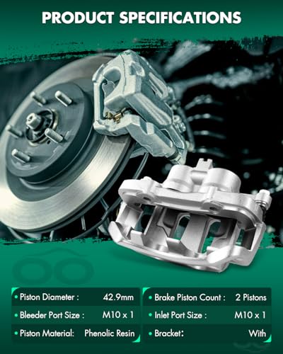 Image of SCITOO - Front Disc Brake Calipers Assembly w /Bracket For Nissan Model - For D21 1992-1994,For Frontier 1998-2004,For Pickup 1995-1997 19B1673 19B1672