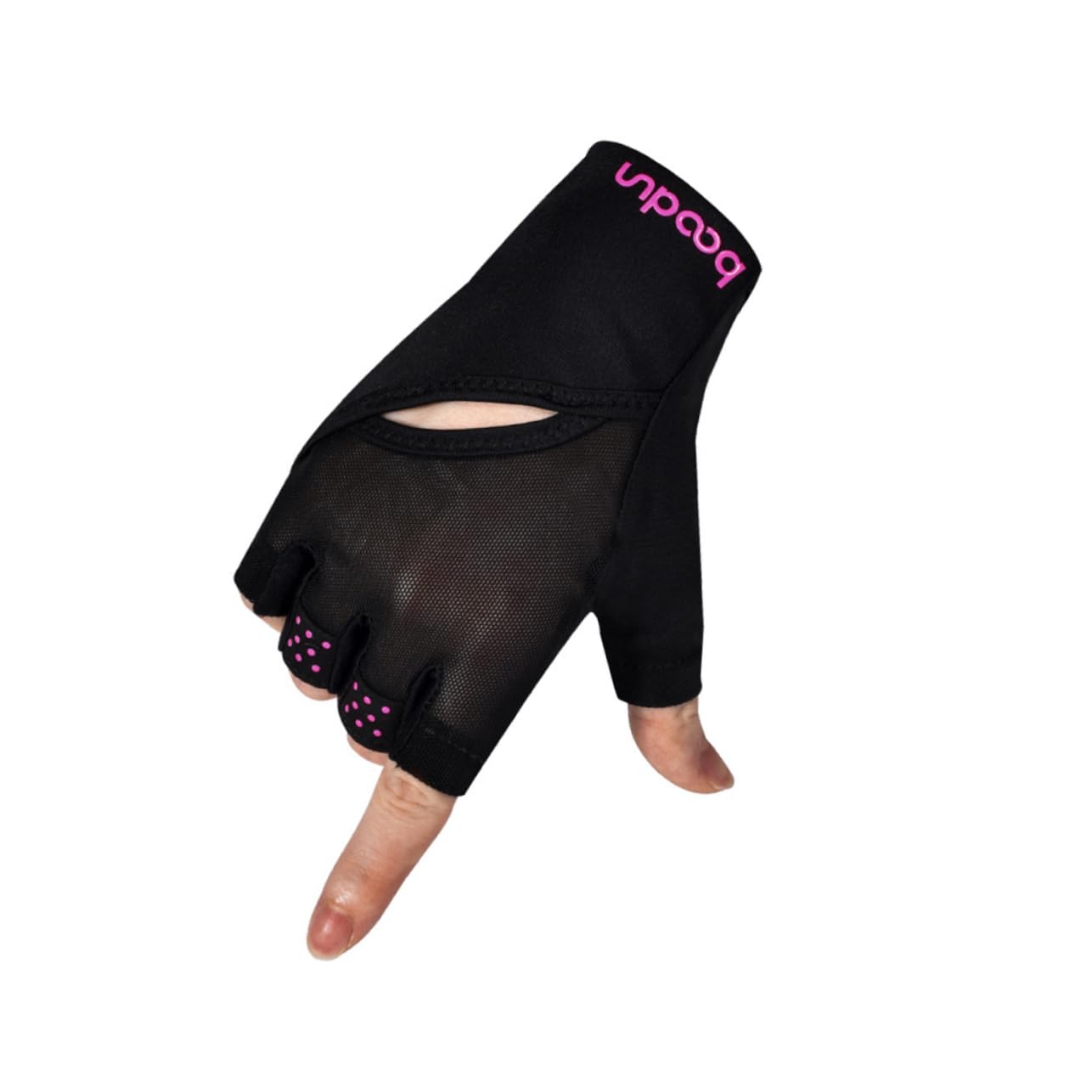 BESPORTBLE 2 Pezzi Guanti Sportivi A Mezze Dita Per Uomo Guanti Da Palestra Per Yoga E Non Per Esterni Neri/piccoli/medi