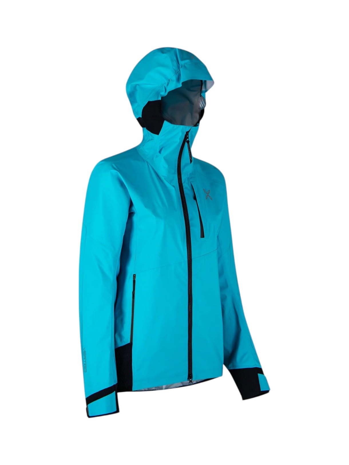 MONTURA VERTIGO Giacca impermeabile da donna con cappuccio, antivento, traspirante e ideale per sport in montagna, escursioni e avventure all'aria aperta.