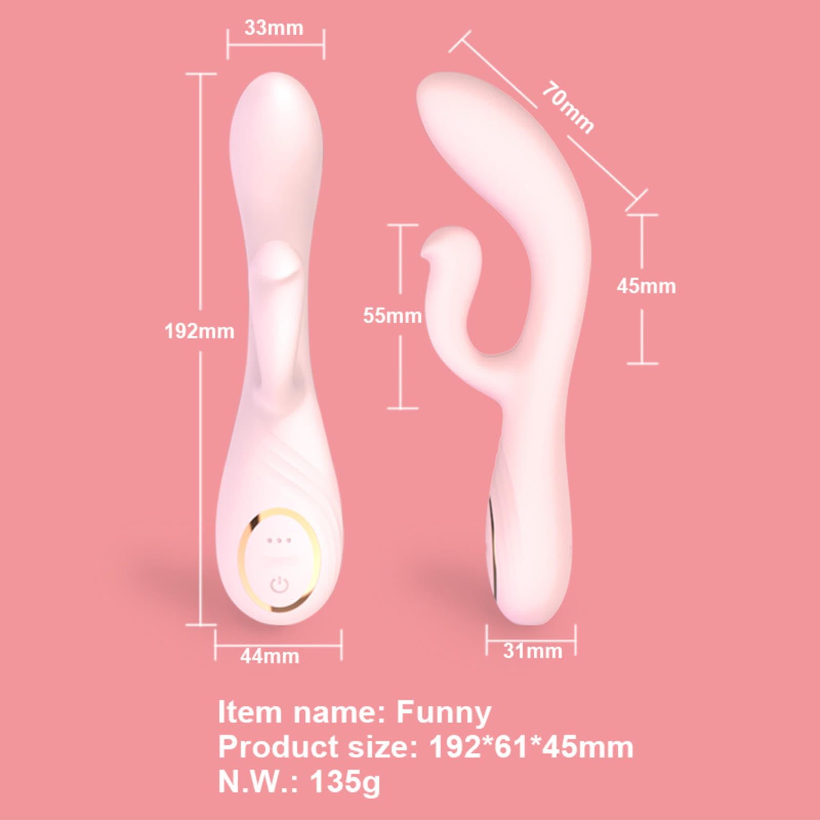 Vibratore G Spot Erotica Dildo Stimolatore Clitorideo Vibratore Massaggio punto G Vibratoreper Stimolatore Clitoride Femminile Dildo,Pink