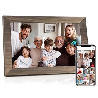 Canupdog WiFi Digital Picture Frame 10.1 Inch, IPS Touch Screen Smart Cloud Digital Photo Frame with 16GB Storage, Wall Mountable, Auto-Rotate, Share Photos from Anywhere Via App
