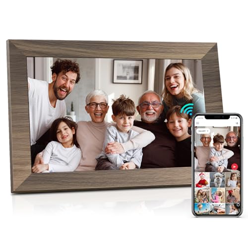 Image of Canupdog WiFi Digital Picture Frame 10.1 Inch, IPS Touch Screen Smart Cloud Digital Photo Frame with 16GB Storage, Wall Mountable, Auto-Rotate, Share Photos from Anywhere Via App