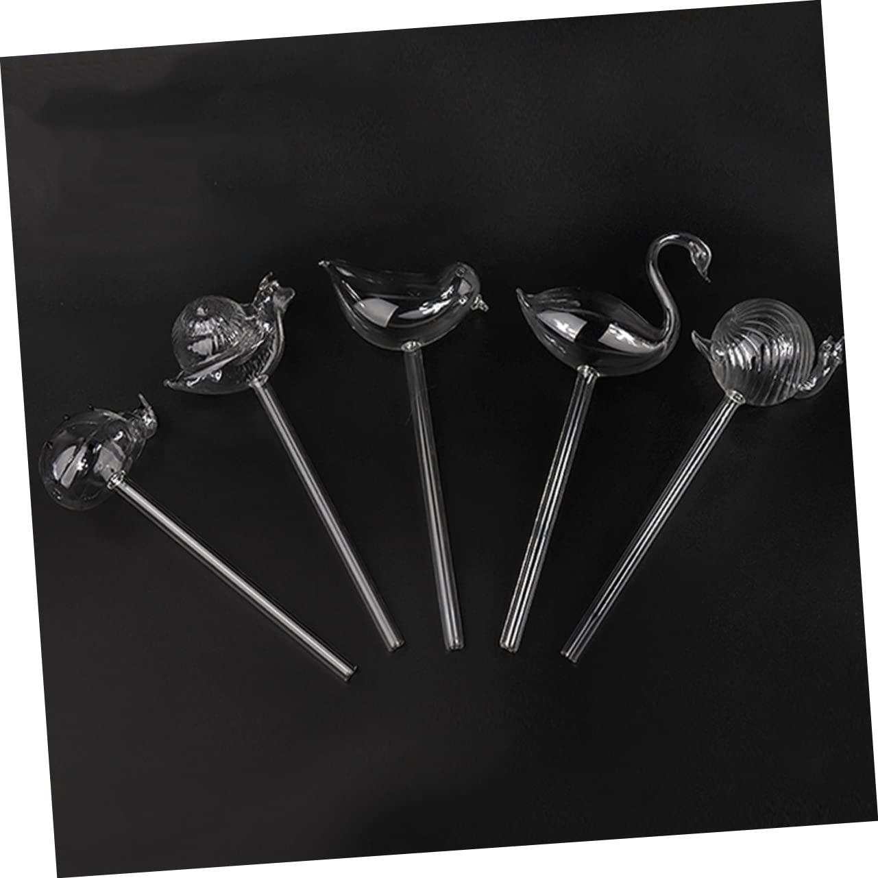 FUNOMOCYA 1Pc Automatic Glass Self Watering Device Snail Shape Irrigation Sprinkler for Plants Drip System for Flowerpots Transparent Watering