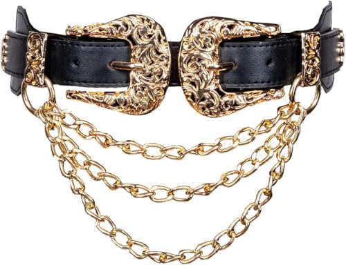 Shiny Crystal Wedding Belt, Rhinestone Chain Sashes for Women's Bridal and Bridesmaid