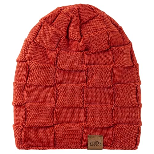 Image of REDESS Beanie Hat for Men and Women Winter Warm Hats Knit Slouchy Thick Skull Cap Acrylic Wool