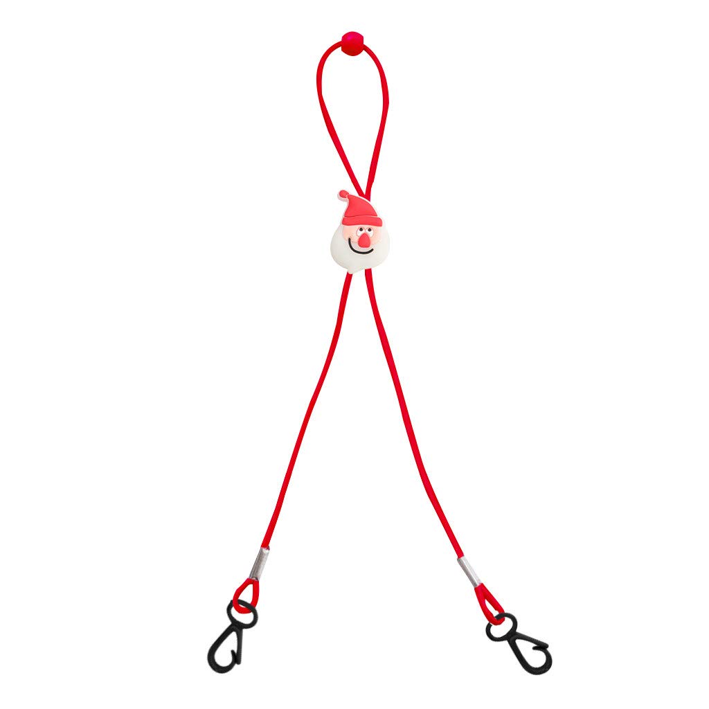 Yzhen Kids Christmas Adjustable Face Mask Lanyard Handy Comfortable Ear Holder Rope Around Neck to Hold Eyewear or Mask
