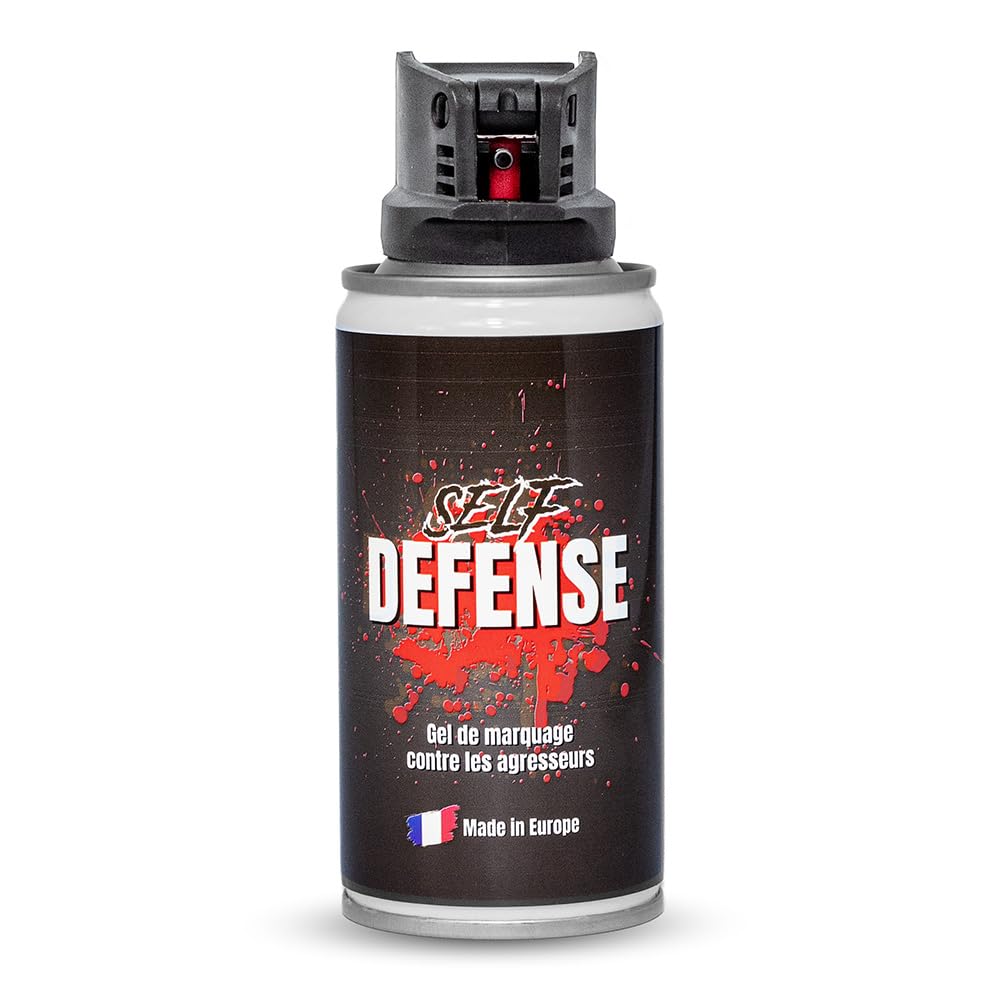 Self Defense Bombe Défense Format Spécial XXL 150 ML - Gel Marqueur Anti Agression Sécurité Plus Puissant Efficace Longue Durée Maximum Rendement, Spray Marquage Délinquants 100% Légale en France