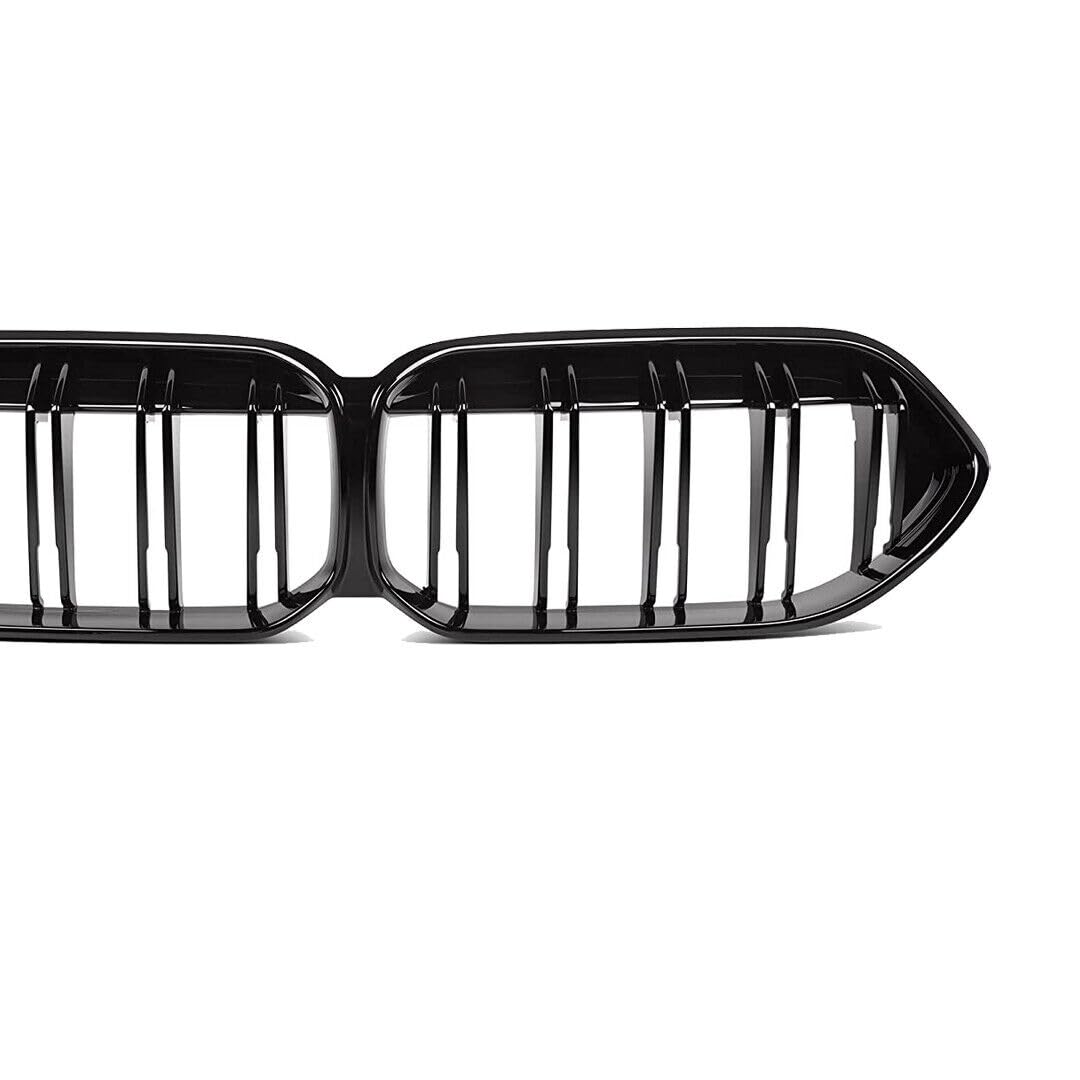Kidney - Parrilla delantera de coche estilo Racing para BMW F30 F35 F10 F11 F18 E70 E71 F15 F16 3 5 Series X5 X6 Accesorios (F44 20-22 TWIN GRILL BLACK)