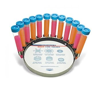 SI-V512 Vertical Tube Holder for Vortex-Genie 2 and Vortex-Genie Pulse Mixers, Holds 12 15mL Tubes