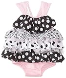 Mud Pie Baby-Girls Newborn Polka Dot Ruffle Bubble