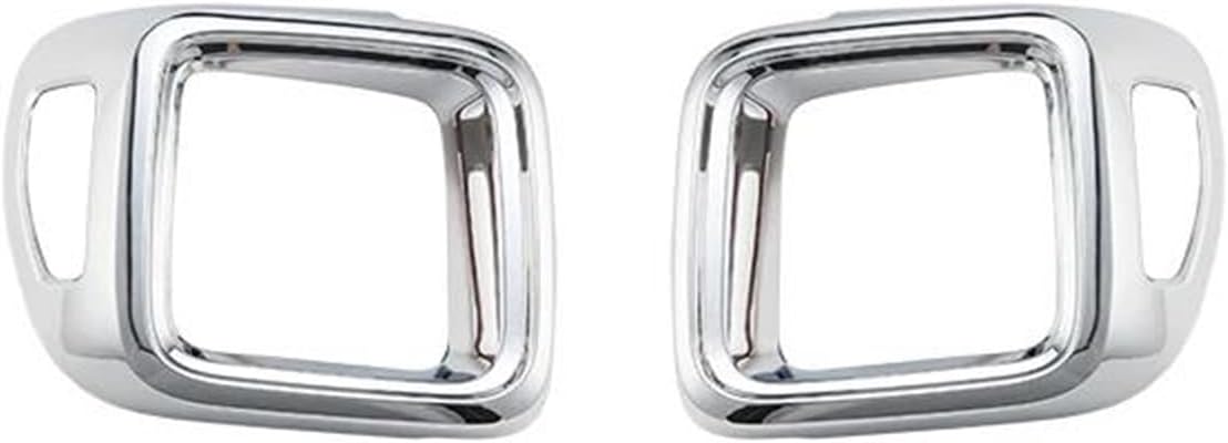 Car Rear Light Cover Trims Car Tail Light Cover Trim Fits for Jeep For Renegade 2016 2017 2018 2019 2020 2021 2022 Lamp Hood Taillight Guard Decoration Accessories Taillight Guard Cover(Orange)(Chrome