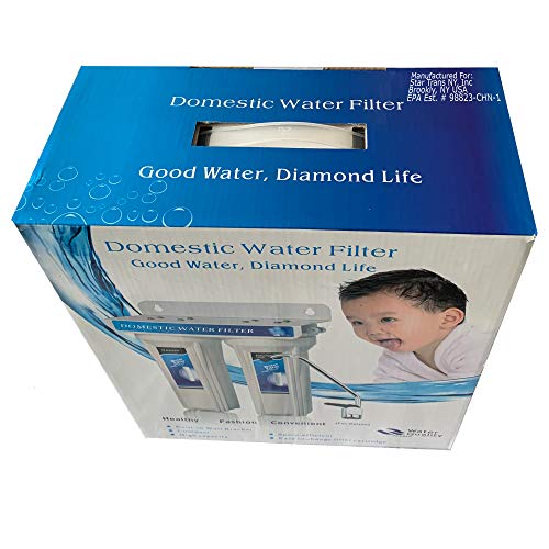 Premium Under Sink Direct Connect Two Stage Water Filtration System With 100% Lead-Free Chrome Faucet -Removes Chlorine, Bad Tastes, Odors And 99.99% Of Contaminants #TOP6