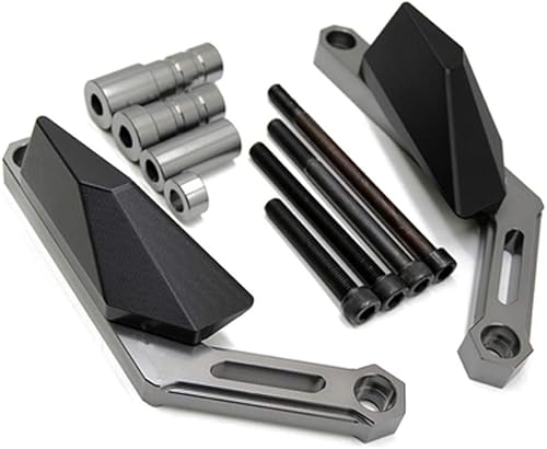 Miniatura 8 de Funda de aluminio CNC para motocicleta, protector de choque del motor, protector deslizante para protección contra caídas, compatible con Yamaha Azul