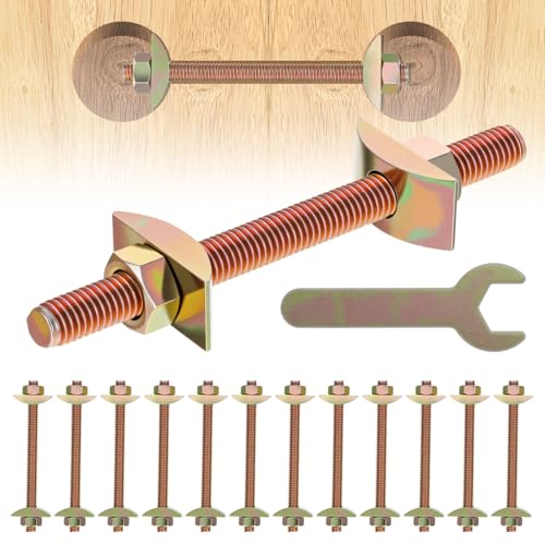 12 Pcs M8x100mm Countertop Connector Bolts Kit