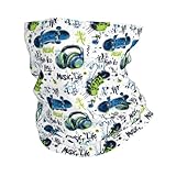 GVYGVY Halstuch für Damen und Herren – Musik-Skateboard, Graffiti-Druck, Kopftuch, Sturmhaube, Gesichtsmaske, Abdeckung, Halstuch, Bandana