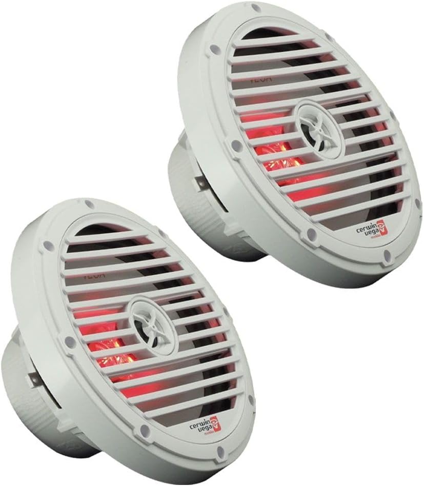 Cerwin Vega XM69W 6"x9" 2-Way Marine Coaxial Speakers White Pair