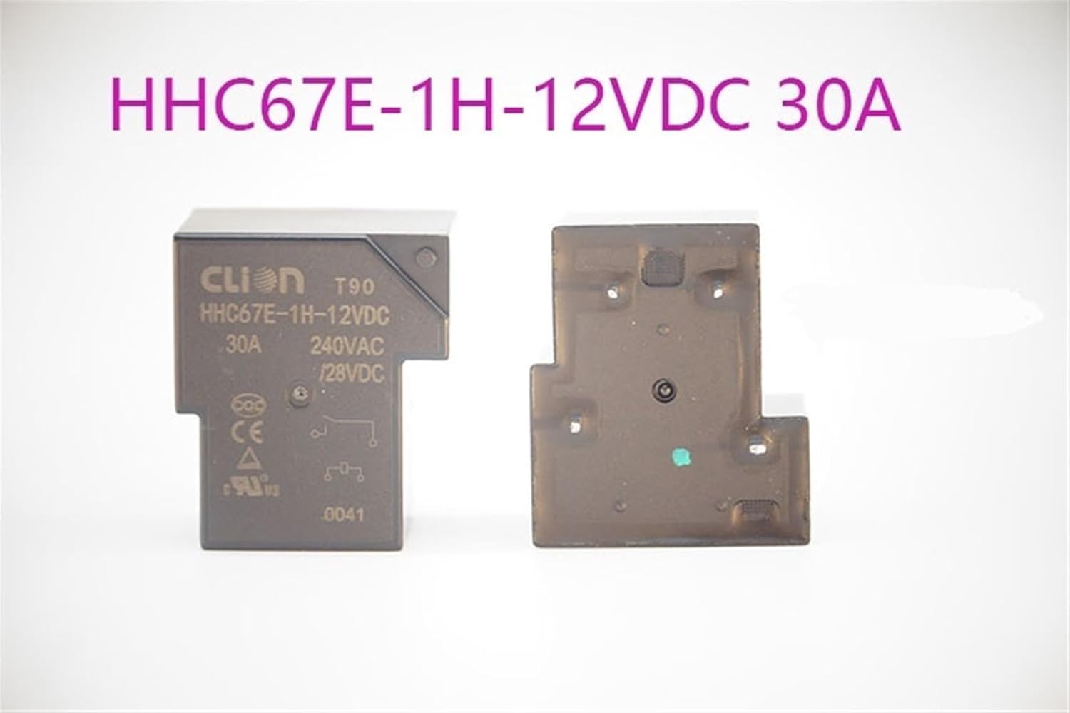 5PCS Relays Original New HHC67E-1H-12VDC HHC67E-1H-24VDC 30A/40A 4PIN 12VDC 24VDC(HHC67E-1H-24VDC 40A)