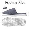 SKJAXF 3 Pairs Hotel Slippers - Comfortable Disposable Non-Slip Spa Guest Slippers for Women, Travel, Family Hotels #1