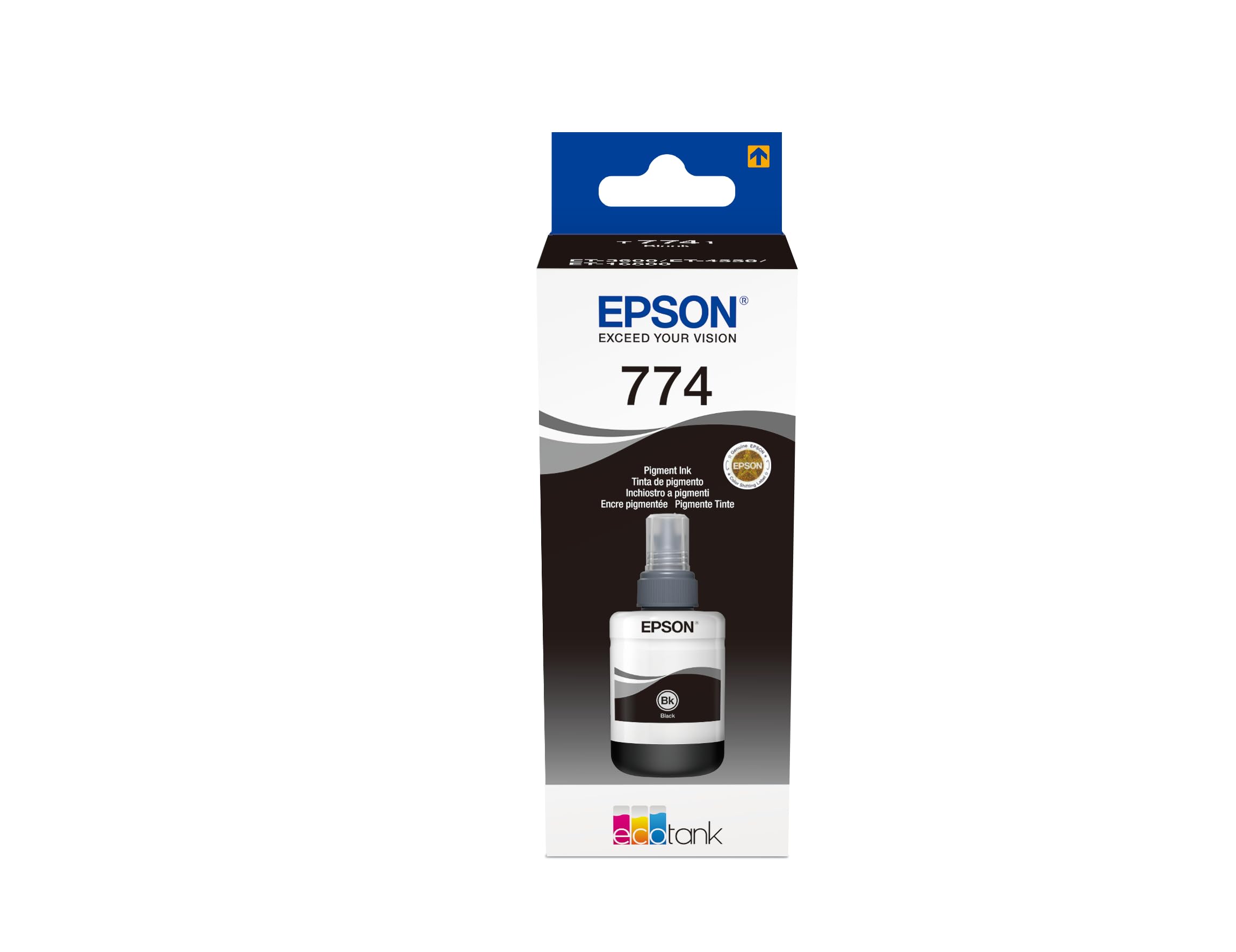 EpsonT7741 140 ml Original Ink Eco Tank, Black, Genuine