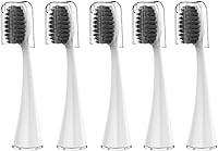 Vista 11 de Cabezales de repuesto para cepillo de dientes eléctrico Burst para adultos con tapas de cubierta antipolvo, cerdas de carbón suave para limpieza