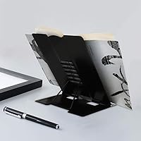 Vista 7 de Citmage Soporte para Libros de Escritorio Portadocumentos Soporte de Lectura de Metal de Servicio Pesado con Libro Revista Menú iPad Partitura