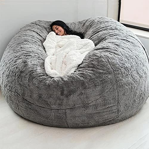 WangXLDD Bean Bag Chair Giant Foam Furniture Bean Bag Big Sofa mit weichem Mikrofaserbezug ohne Füllung (F,5FT 150X75cm)