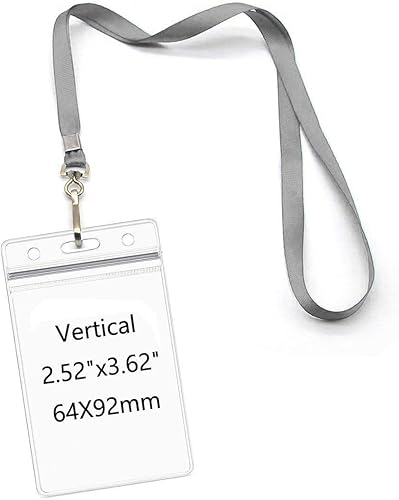 Miniatura 10 de Cordones con soporte de identificación, insignias de nombre, impermeables, portatarjetas con cordón para el cuello, clip giratorio de gancho en J