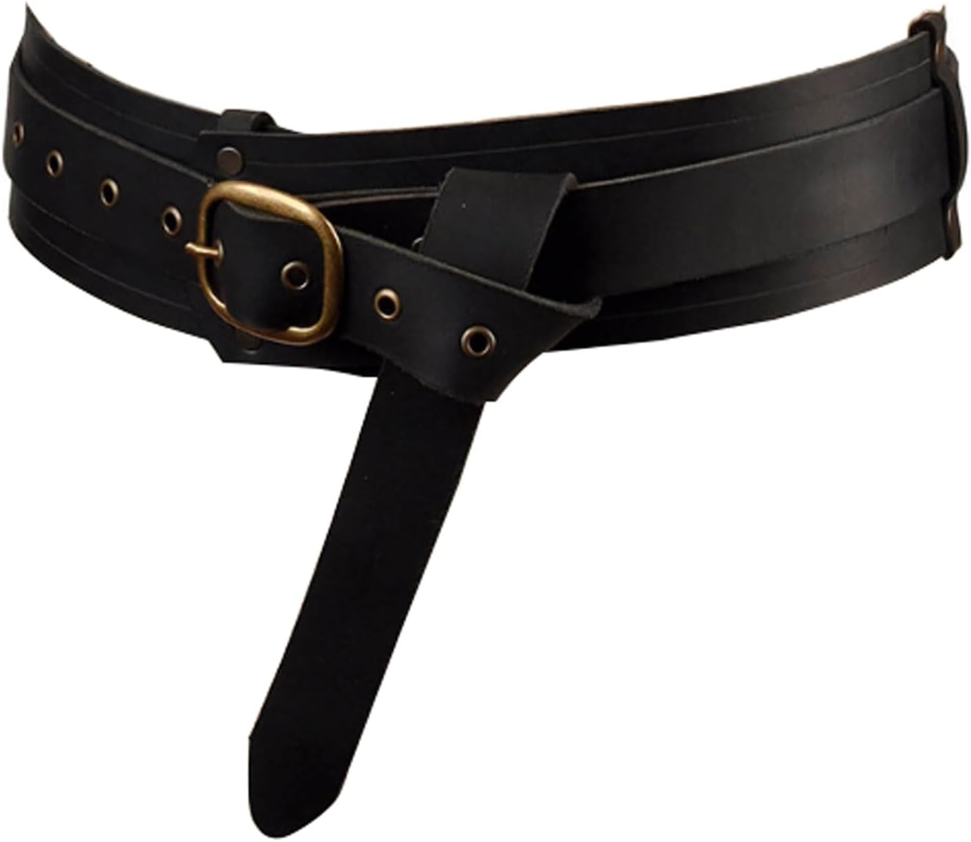 Gothic Cosplay Stage Costume Props Gothic Lace-Up Waist Belt Steampunk Medieval Retro Belt for Party and Evening Wear
