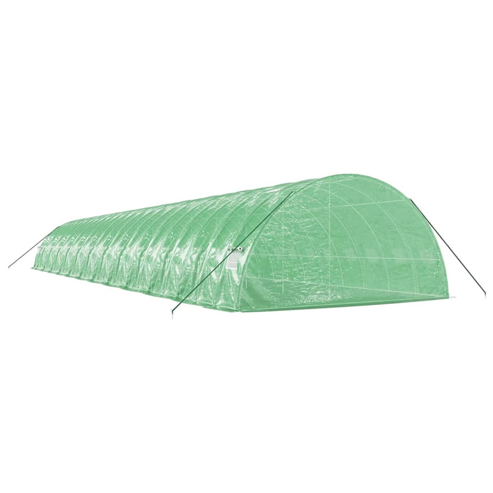 SECOLI Szklarnia foliowa, odporna na warunki zimowe, tunel foliowy, szklarnia ze stalową ramą, zielona, 144 m², 24 x 6 x 2,85 m, pomidory, szklarnia, tunelowa, szklarnia, zimowa, odporna na mróz
