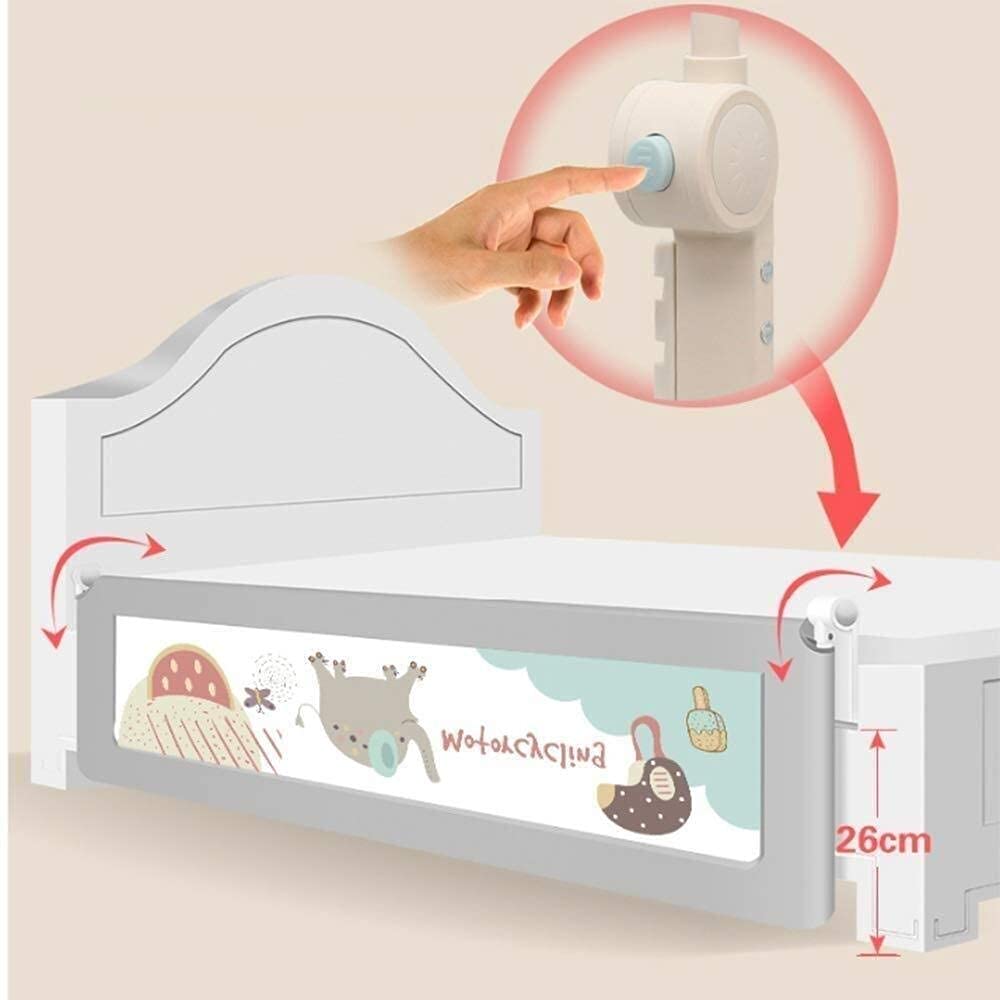 Rieles de Cama de Parque para bebés para Cama Queen, Parachoques de Cuna, Malla Transpirable para Guardias de Seguridad para niños pequeños, Juguete para niños (tamaño: 180 cm)