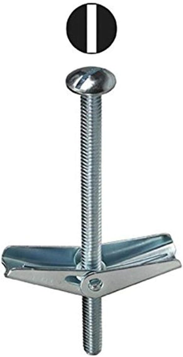 L.H. Dottie TB384 Toggle Bolt, Mushroom Head, Slotted, 3/8