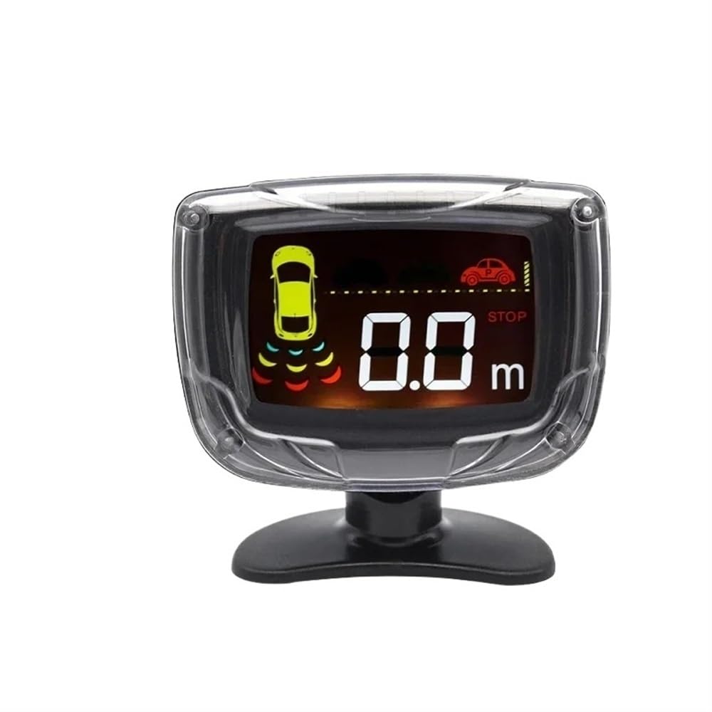 Sensori Rilevamento Distanza Kit sensori di parcheggio per Auto con 4 Schermo da 22 mm Radar retromarcia Indicatore avviso sonoro Monitor Display retroilluminato | Blue Radar
