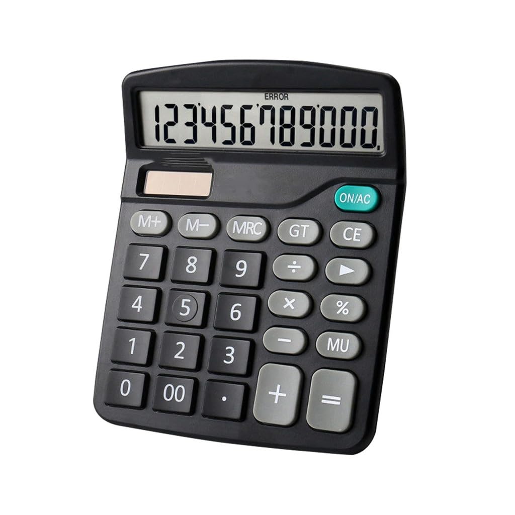 Calcolatrice Da Tavolo Funzione Standard Display Batteria Doppia Alimentazione Adatta For Home Basic